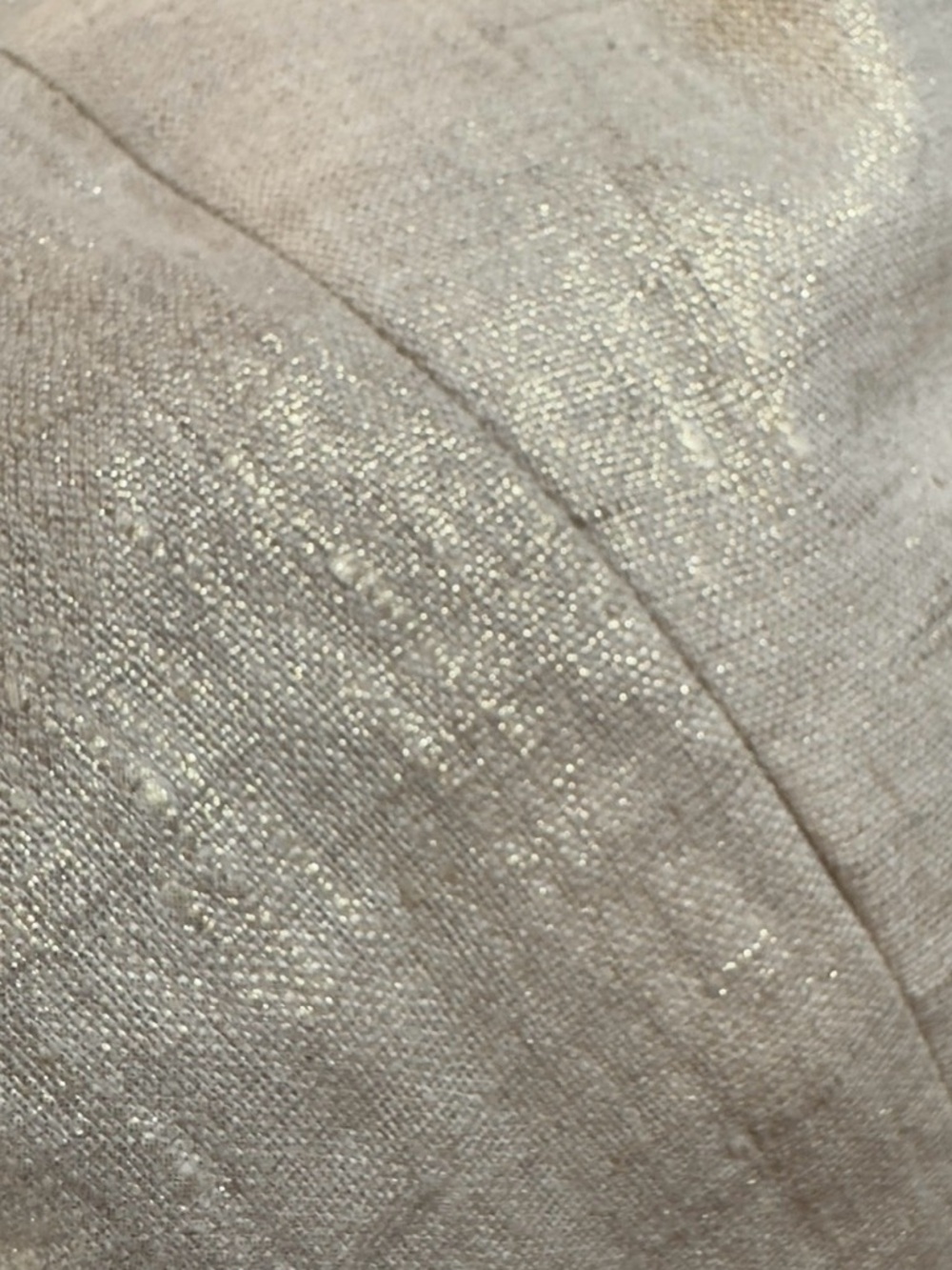 J.Crew Campbell Blazer in Metallic Gold Textured 100% Linen. Size 2. - Picture 7 of 9